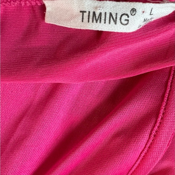 Large Glitter Pink Tank Top Sexy Juniors Padded Corset Fuchsia Womens Club wear - Picture 4 of 9